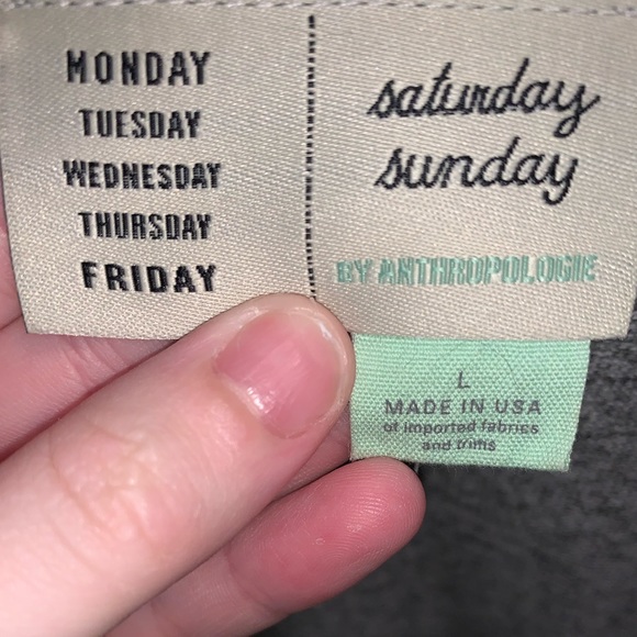 Anthropologie Saturday Sunday llya Hacci Mini Dress In Heather Gray - Picture 2 of 6